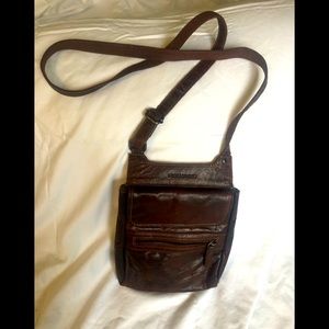 Spike and sparrow leather crossbody bag